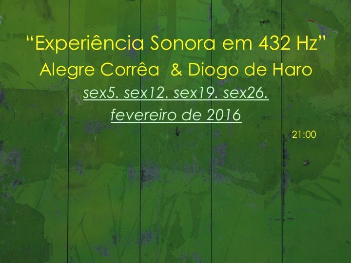 Experiência Sonora em 432 Hz com Alegre Corrêa e Diogo de Haro