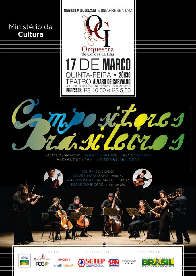Concerto "Compositores Brasileiros" da Orquestra de Cordas da Ilha