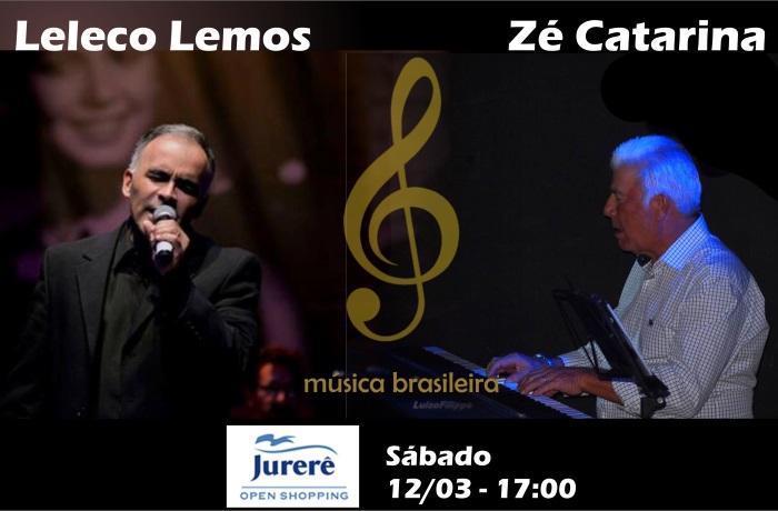 Leleco Lemos e Zé Catarina fazem show gratuito neste sábado em Jurerê