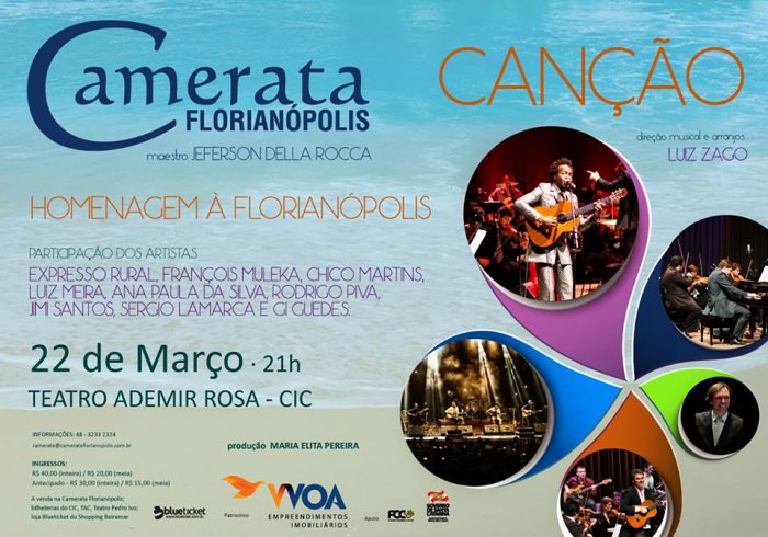 Camerata Florianópolis apresenta 3ª "Canção" em homenagem à cidade
