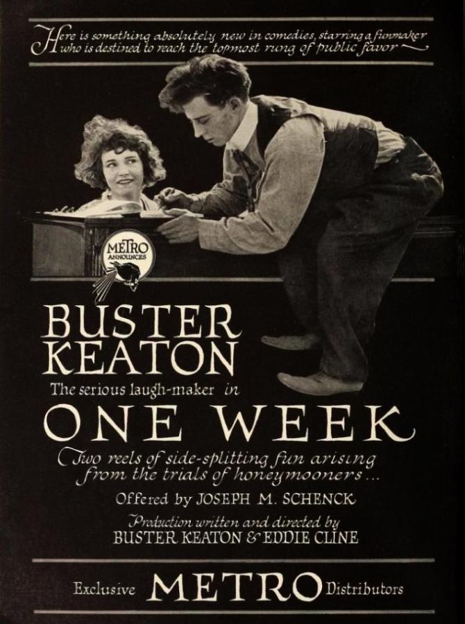 Cineclube Badesc exibe curtas de Buster Keaton, um dos maiores cômicos do cinema mudo