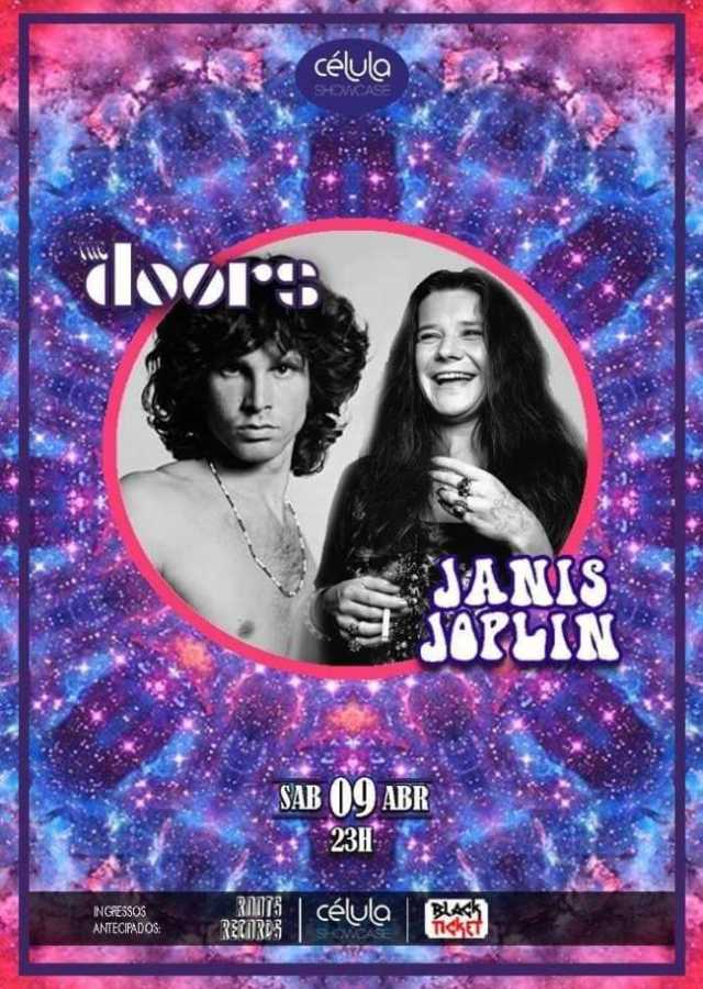 Show The Doors e Janis Joplin no Célula Showcase