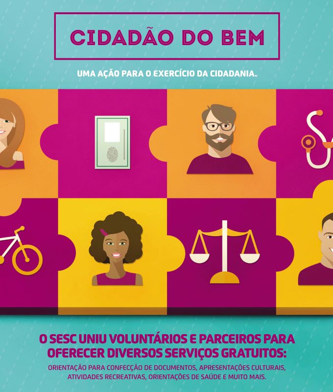 Sesc Cidadão do Bem oferece serviços básicos gratuitos à população