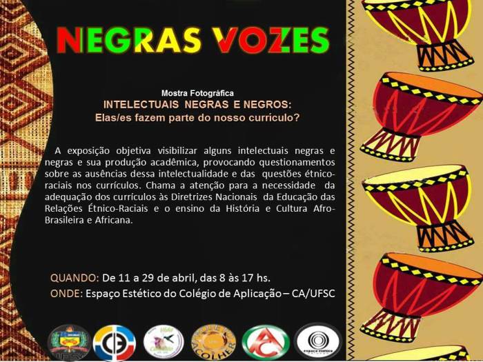 Exposição "Negras Vozes" no Espaço Estético do Colégio de Aplicação