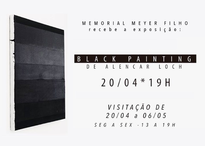 Exposição "Black Painting" do artista Alencar Loch