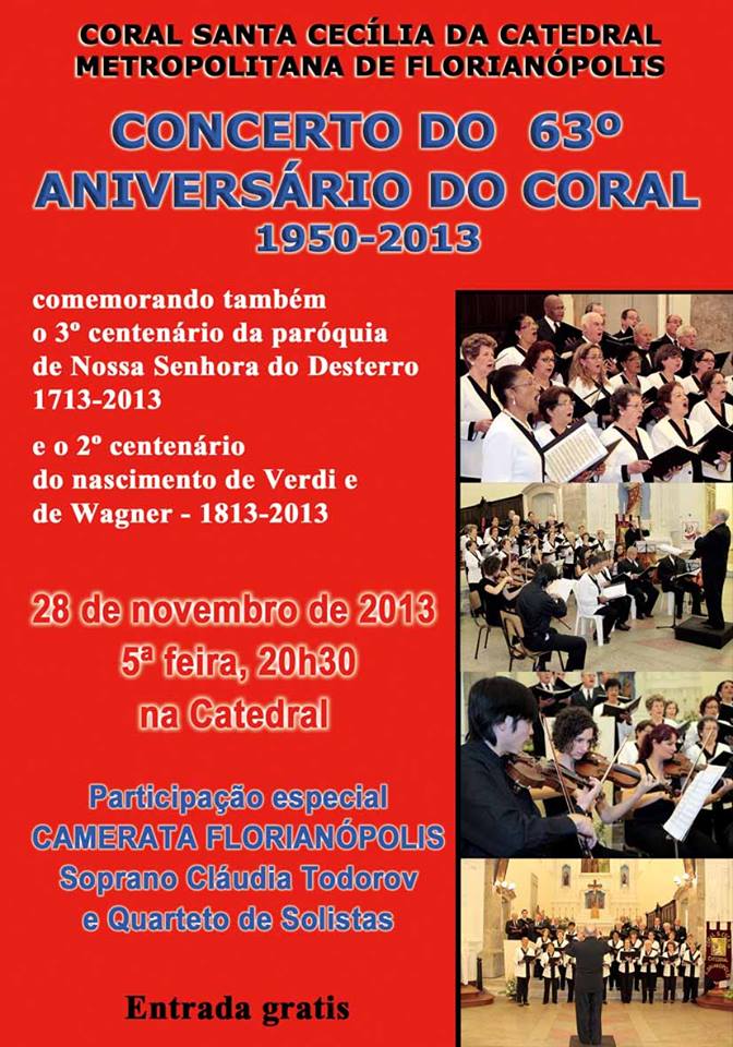 Concerto de aniversário do Coral Santa Cecília