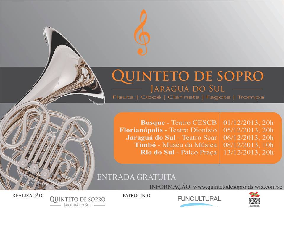 Concerto Música Brasileira com Quinteto de Sopro