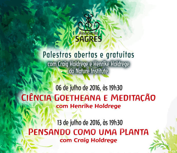 Palestras gratuitas: "Ciência Goetheana e Meditação" e "Pensando como uma planta"