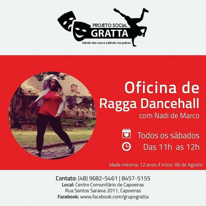Oficina gratuita de dança afro-jamaicana Ragga Dancehall
