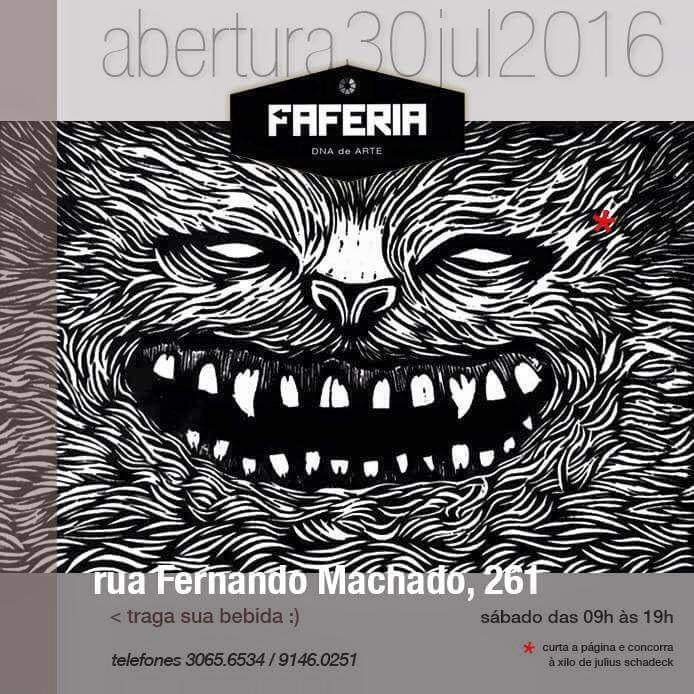 Abertura da Faferia - DNA de Arte, espaço físico da Feira de Artes de Florianópolis