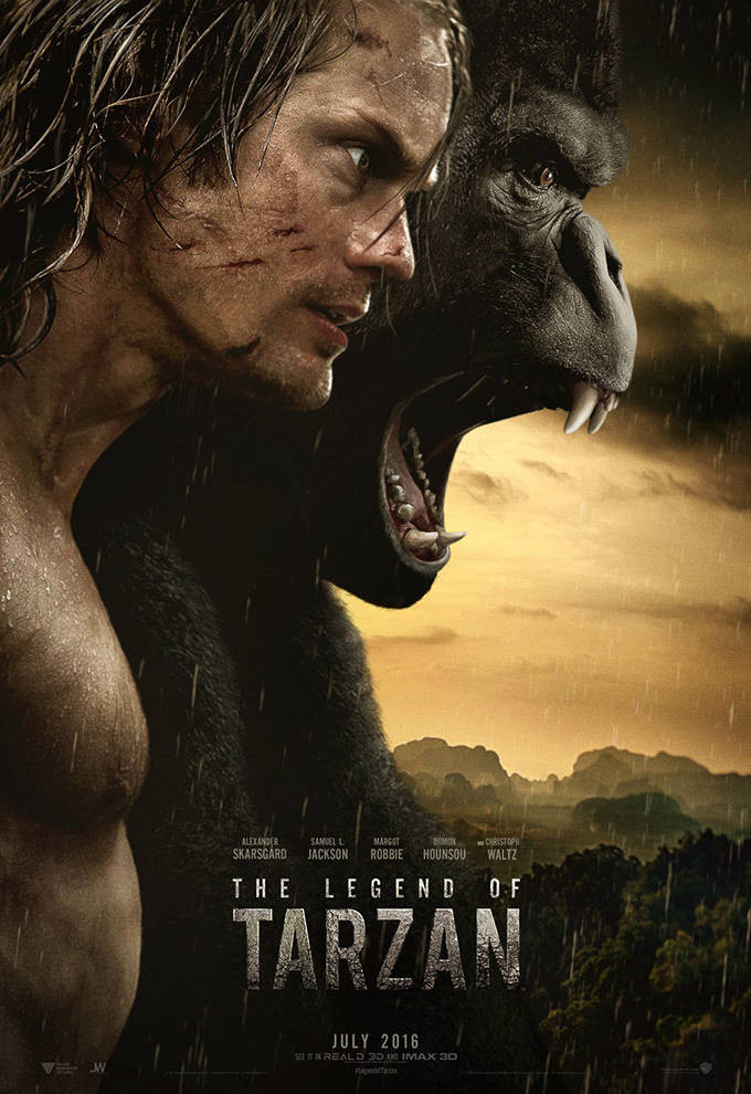 Filme "A lenda de Tarzan" (2016) de graça para idosos na 11ª Sessão Sênior de Cinema