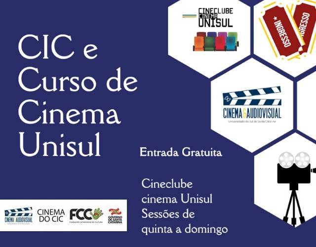 Programação gratuita de agosto do Cinema do CIC