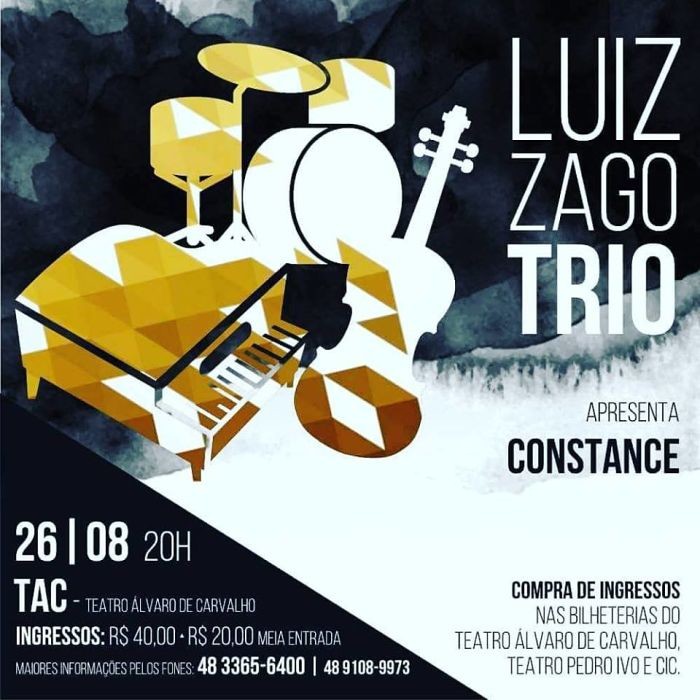 Luiz Zago Trio apresenta "Constance"