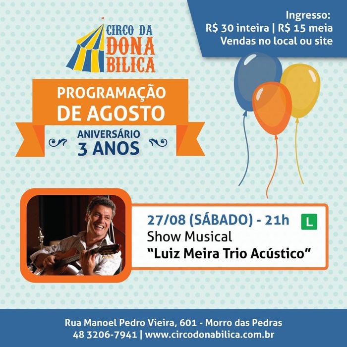 Show Musical Luiz Meira e Trio