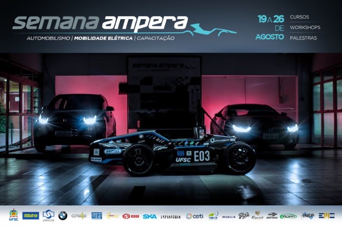 Semana Ampera promove exposições de carros elétricos, palestras e workshops na UFSC