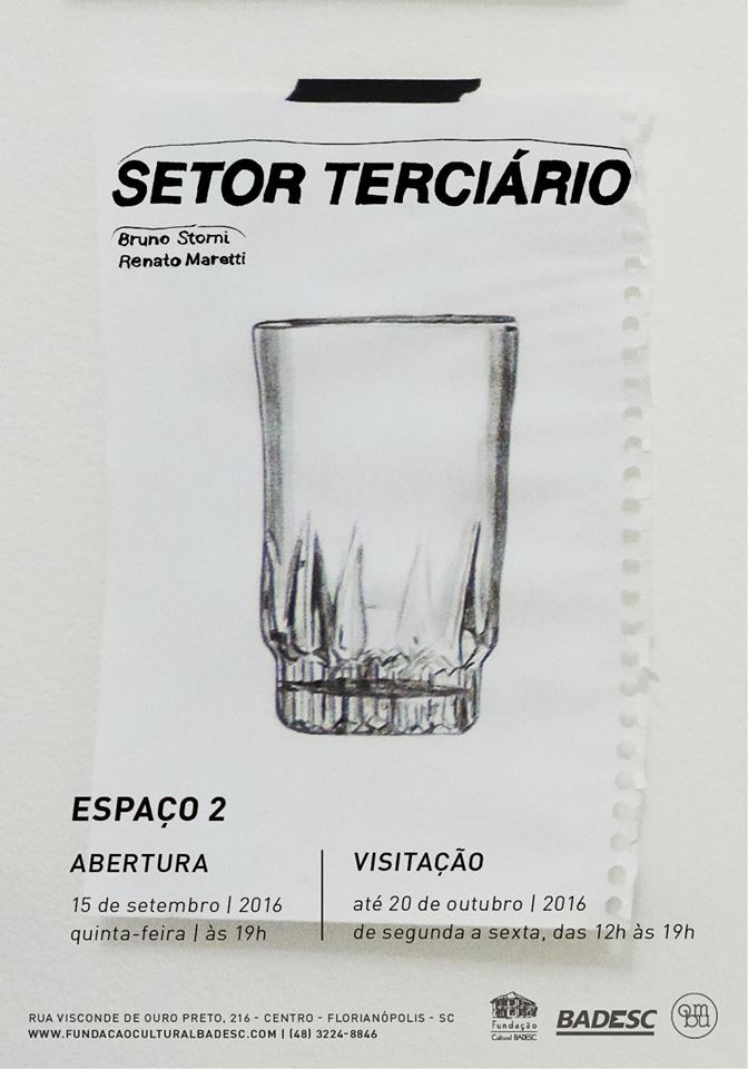 Exposição "Setor Terciário" de Bruno Storni e Renato Maretti