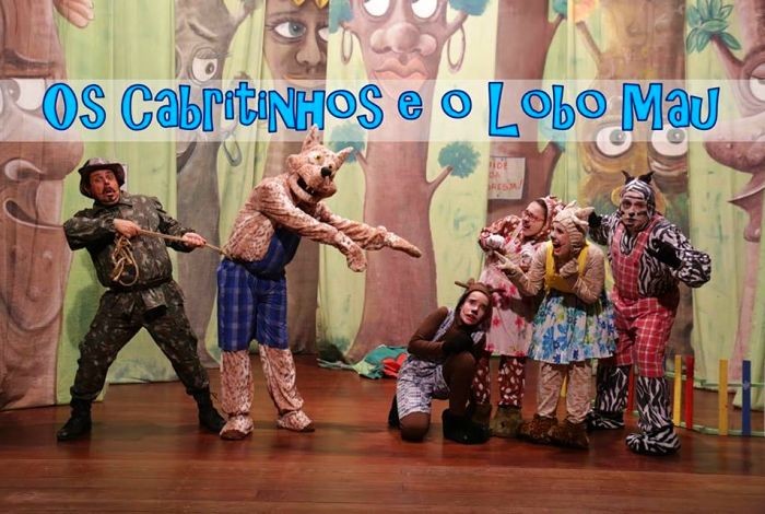 Espetáculo infantil "Os Cabritinhos e o Lobo Mau" do produtor Valdir Dutra