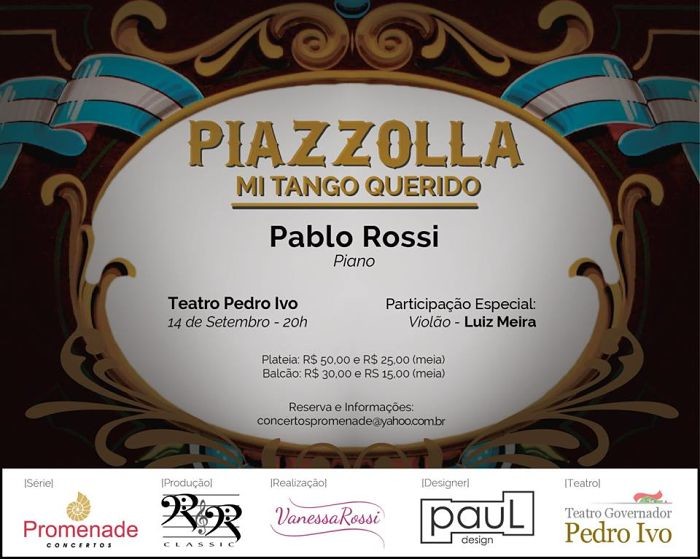 Concerto "Piazzola Mi Tango Querido" com Pablo Rossi e Luiz Meira
