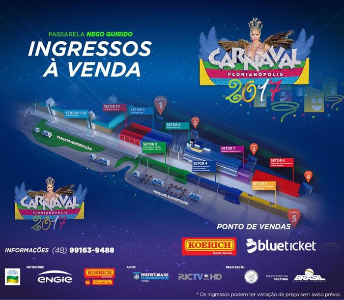 Desfiles das Escolas de Samba no Carnaval Florianópolis 2017