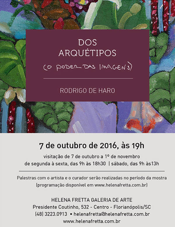 Mostra individual de Rodrigo Haro "Dos Arquétipos" reúne 39 obras inéditas do artista