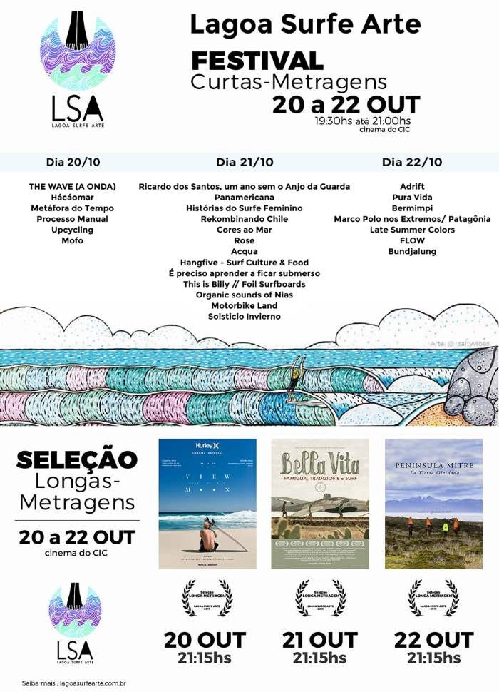 1º Festival LSA - Lagoa Surfe Arte de Cinema Surfe