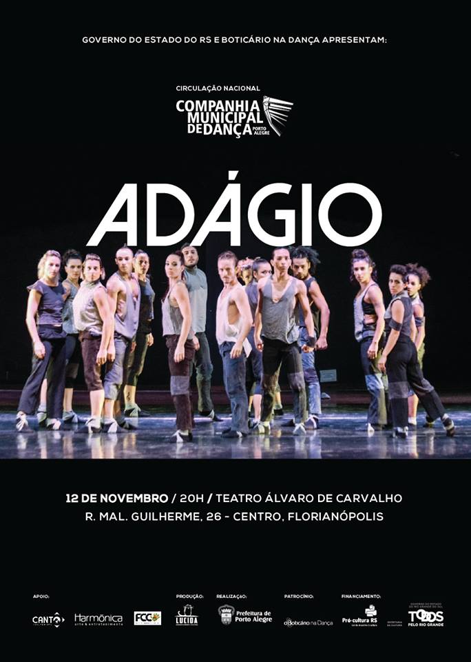 Espetáculo gratuito "Adágio" da Cia Municipal de Dança de Porto Alegre