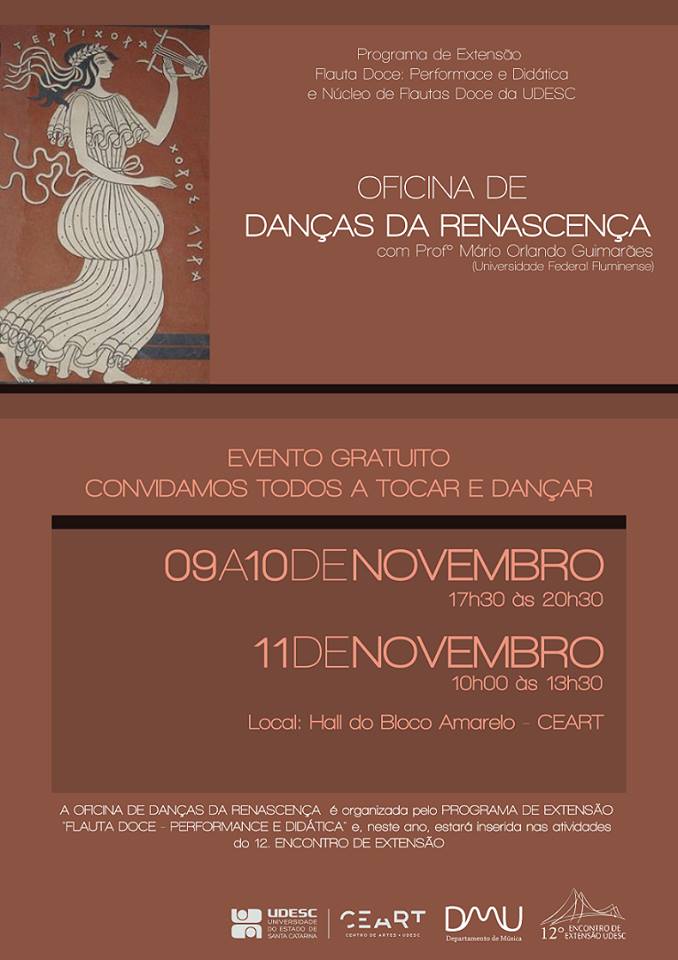 Oficina Gratuita de Danças da Renascença, com Mário Orlando Guimarães