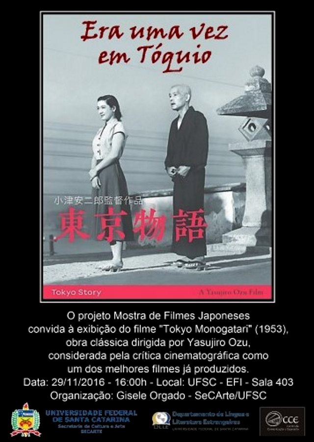 Mostra de Filmes Japoneses exibe clássico de 1953 "Era uma vez em Tóquio"
