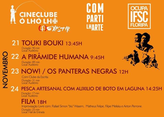 Programação especial do Cineclube Ó Lhó Lhó na semana do CompartilhARTE