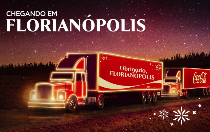 Caravana de Natal Coca-Cola em Florianópolis