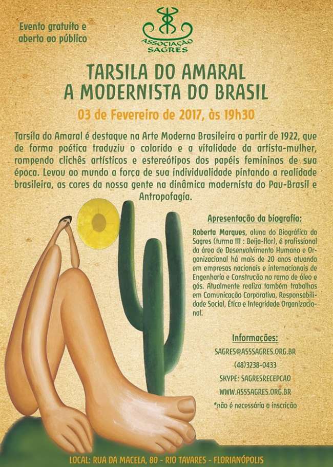 Apresentação da biografia de Tarsila do Amaral - A Modernista do Brasil