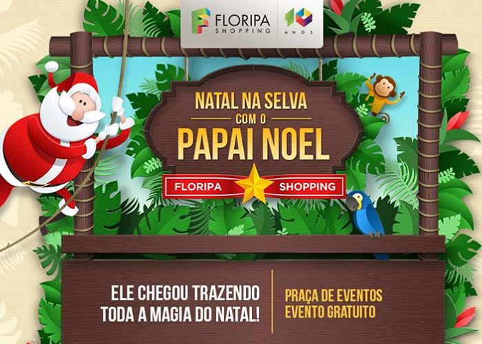 Papai Noel e apresentações de corais infantis no Floripa Shopping