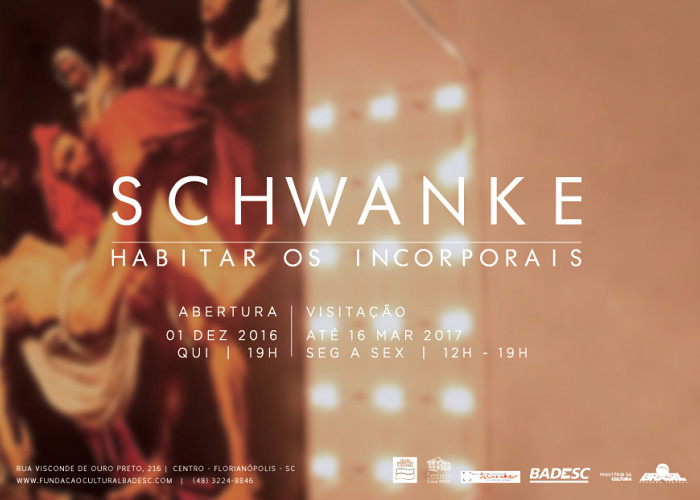 Exposição "Schwanke, Habitar os Incorporais" do artista joinvillense Luiz Henrique Schwanke
