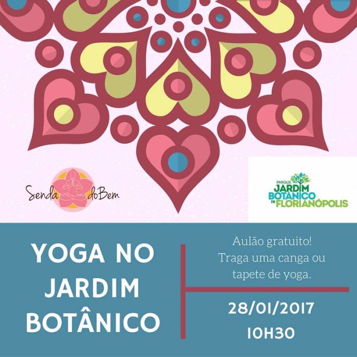 Aulão de Yoga gratuito ao ar livre no Parque Jardim Botânico