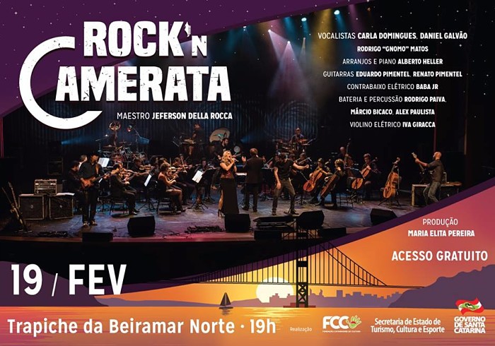 Rock'n Camerata em show gratuito ao ar livre na Beira Mar