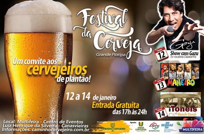 2º Festival da Cerveja da Grande Florianópolis com mais de 30 rótulos, shows e gastronomia