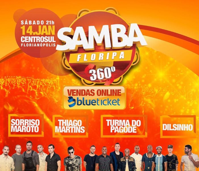 Samba Floripa 360 com Sorriso Maroto, Dilsinho, Thiago Martins e Turma do Pagode