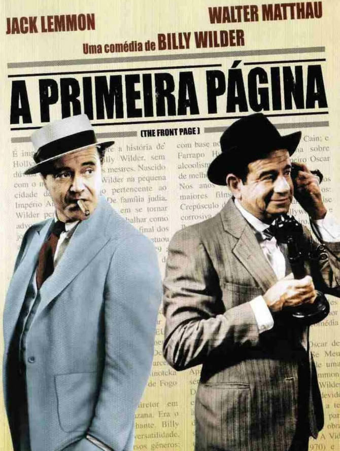 Cineclube Badesc exibe "A Primeira Página" (The Front Page, 1975) de Billy Wilder