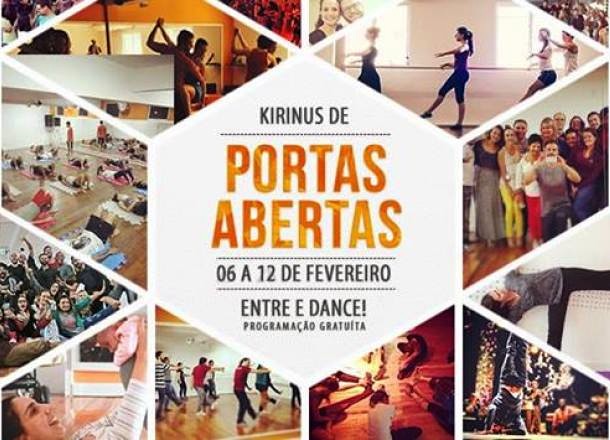 3ª Semana de aulas gratuitas Kirinus de Portas Abertas - Entre e Dance