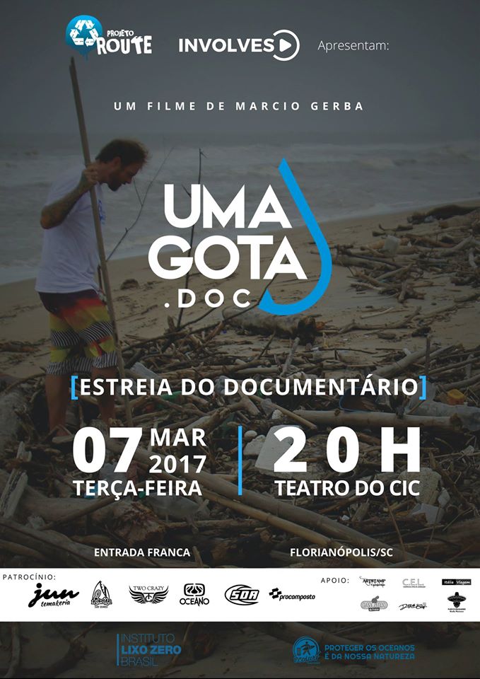 Estreia do documentário UMA GOTA.DOC de Márcio Gerba
