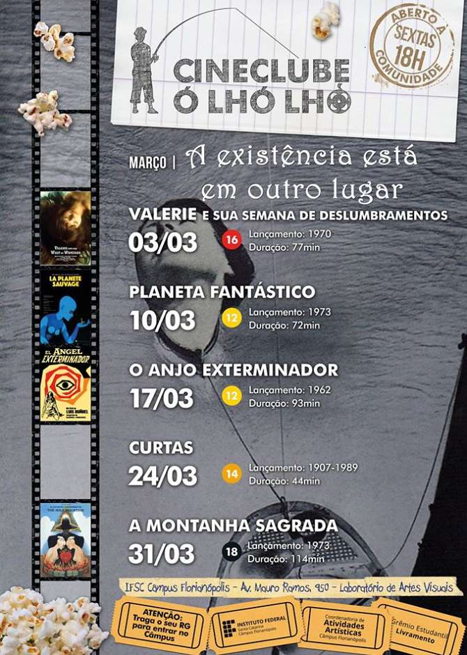 Ciclo "A existência está em outro lugar" na programação gratuita do Cineclube Ó Lhó Lhó