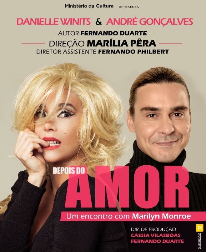 "Depois do Amor - Um encontro com Marilyn Monroe" com Danielle Winits e André Gonçalves