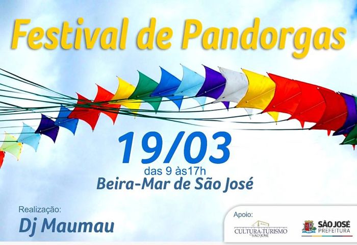 Festival de Pandorgas com oficinas gratuitas e premiações no Aniversário de 267 anos de São José