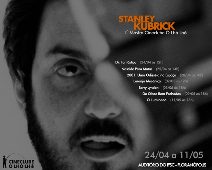 1º Mostra do Cineclube Ó Lhó Lhó exibe gratuitamente sete filmes de Stanley Kubrick