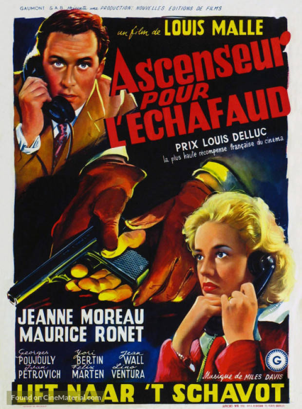 Cineclube Badesc exibe "Ascensor para o Cadafalso" (França, 1958) de Louis Malle