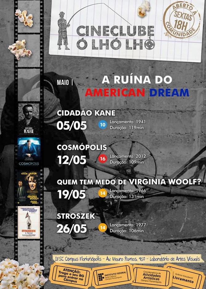 Ciclo "A Ruína do American Dream" na programação gratuita do Cineclube Ó Lhó Lhó