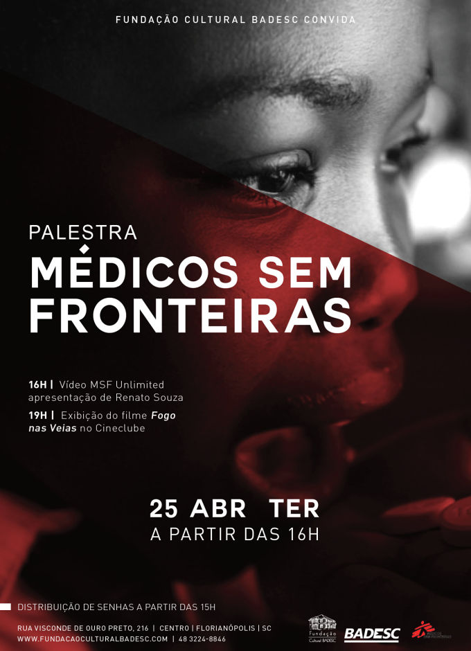 Médicos Sem Fronteiras promove palestra e exibição de filmes na Fundação Cultural Badesc
