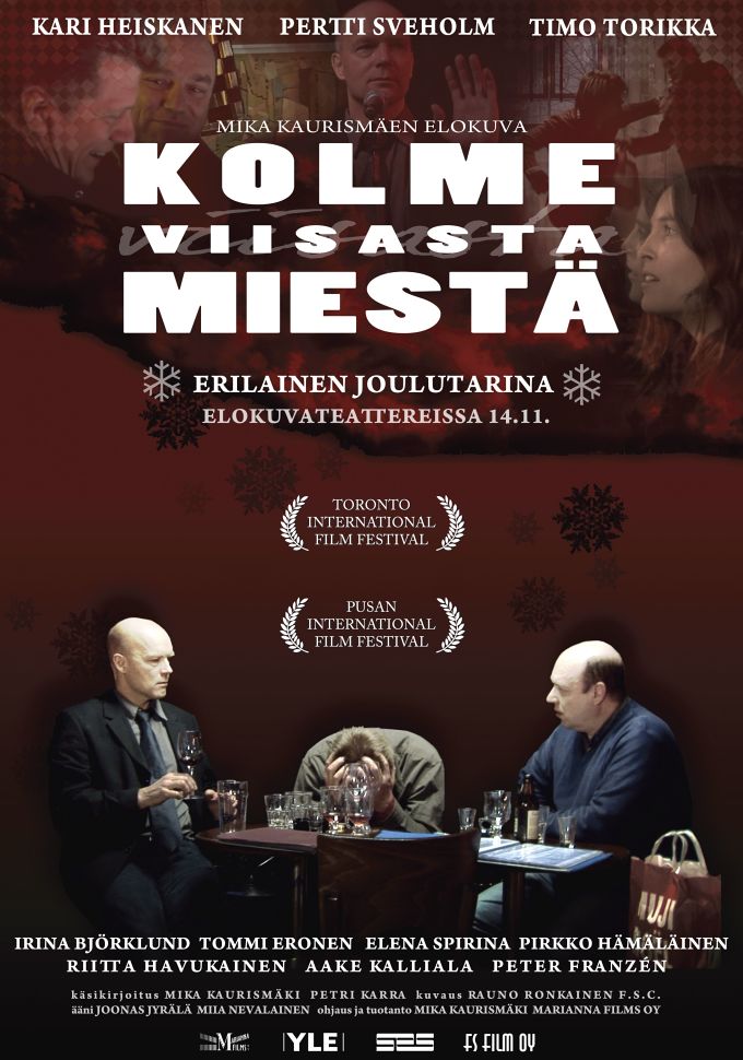 Cineclube Badesc exibe "Três Homens e uma Noite Fria" (Kolme Viisasta Miestä) de Mika Kaurismäki