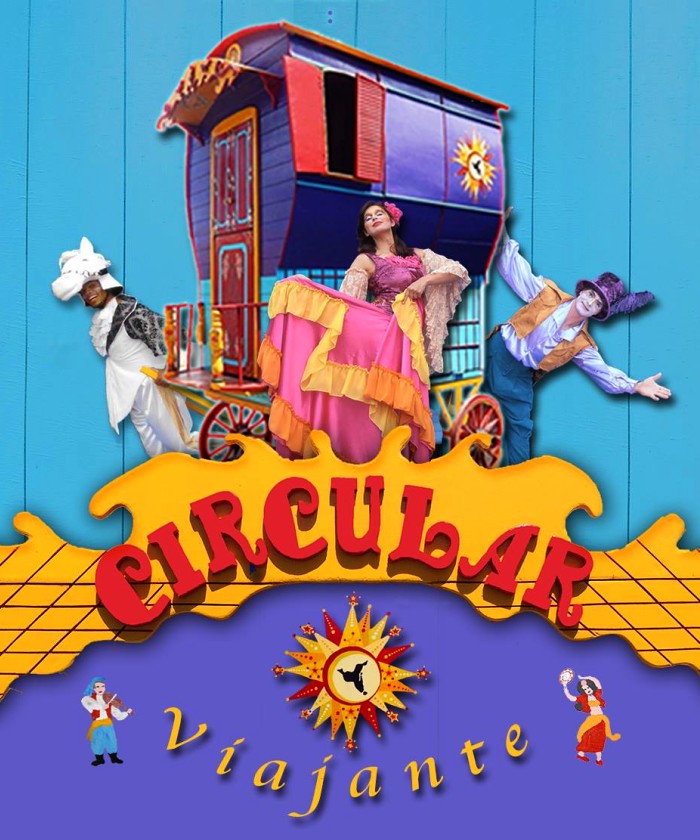 Espetáculo circense "Circular Viajante" gratuito ao ar livre no Parque de Coqueiros
