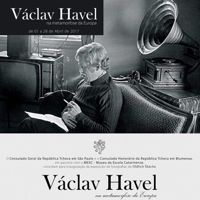 Exposição "Václav Havel na metamorfose da Europa" do fotógrafo tcheco Oldrich Skácha